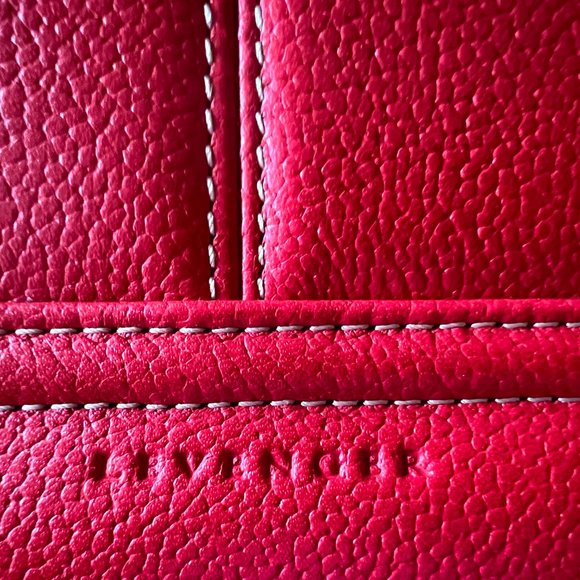 Levenger Red Leather Computer Bag/Laptop Case, NWOT, Excellent Condition - Picture 3 of 8